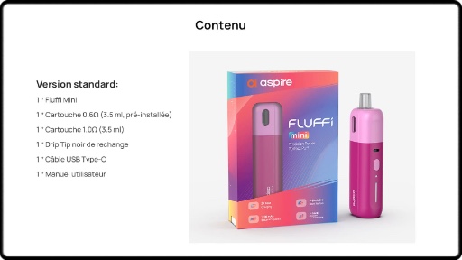 Le contenu du kit